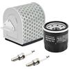 Road Passion 1*Filtri Aria 17211-MGZ-D00 17211-MJW-J00 & 1*Filtro Olio & 2*Candele di accensione Kit Compatibile con Honda CB500F CB500X CBR500R 2013-2018
