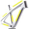 DualColorStampe Set 10 Adesivi Stickers Decal Telaio Bici Bicicletta Kit adesivi telaio MTB BDC Universale Protezione COD. B0188 (GIALLO FLUORESCENTE)