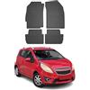 OMAC Tappetini in Gomma Compatibili con Chevrolet Spark 2015-2019 Tappetini Auto Gomma Nero 4tlg