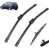 Autopixl Tergicristallo per auto compatibile con Ford Focus C-Max MK1/C-Max MPV MK1 2003-2010, tergicristallo posteriore anteriore auto, tergicristallo automatico 26+19+11 (colore: 3 wipers)
