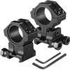 Home Safety Anello di Montaggio Altezza Regolabile, Diametro 25.4mm/30mm con 11mm Dovetail Rail, Profilo Alto/Medio/Basso Anelli per Cannocchiale Ottica Mirino