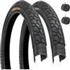 ECOVELO 2 COPERTONI Nero + 2 CAMERE d'Aria 20 X 1.75 (47-406) City Bike Bici GRAZIELLA