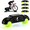 Eirolace 4 piedini Rocker Plate per Wahoo Kickr Core & Core 2, con 8 palline da tennis, adattatore portatile Snap Rocker per allenamento a rulli indoor, pedane per un'esperienza di guida più realistica