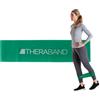 Theraband Fascia di resistenza, mini fascia professionale in lattice per pilates, crossfit, yoga, stretching, fisioterapia, allenamento della forza senza pesi, 30,5 cm, verde, pesante, livello