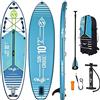 Skiffo - SUP Stand Up Paddle Gonfiabile Sun Cruise 10'2 - PB-SSC102C - Tavola Gonfiabile Dropstitch doppio strato Fusionato con Pack Pagaia, Leash, Pompa e Borsa di Trasporto - 284L - 310 x 84 x 15 cm