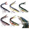PORFOYO 5 PCS Esche Artificiali Spinning: Affondamento Esche Da Pesca, Artificiali Esches Set, Artificialis Spinning Mare Pesce Esca in Acqua Salata O Acqua Dolce per Tonno Salmone Cernia & Jigging Lure