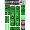 RockShox Rock Shox Adesivo Sid e steli 35 Verde