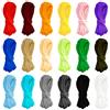 Kulannder Corde per paracord, 18 pezzi corde colorate per paracord per bracciale paracord Corda per tenda per cani fai-da-te, corde per paracord multifunzione adatte per varie attività di campeggio (3m)