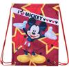 CARTOON Sacca con chiusura a coulisse Topolino Disney zaino borsa palestra scuola tempo libero 43 x 32 cm