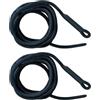 LOOEEL 2 pezzi Pilates Reformer Pull Rope Parts, Pilates Reformer corde di ricambio cinghie, adatto per uso domestico studio di yoga attrezzature fitness, pilates core Bed Accessory Yoga Strap.