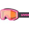 Uvex speedy nova - maschera da sci per bambini - categoria di filtro 2 - privo di appannamenti - pink sl/lasergold - one size