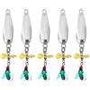 Oxxggkao Cucchiaio Spinner Paillettes Esche Mosche Esche Attrezzatura da Pesca con Eliche 5pcs Esche Mosche Sistemi di Esche Amichevoli Viaggio Amichevole Per La Pesca Sul