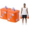 DEIRIS Manubri da Viaggio, Set di Manubri Riempiti d'Acqua, Fitness Dadi per Esercizi 7 kg/Paio, Attrezzatura per Il Fitness Portatile, per Allenamento della Forza