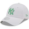 New Era York Yankees MLB League Essential White Green 9Forty Adjustable Women cap - One-Size