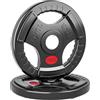 SPORTNOW Set di 2 pesi per manubri, 2 pesi da 10 kg, dischi per manubrio da 5 cm, foro Ø 50 mm, colore nero