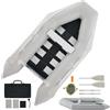 Dartmoor 3 m Gommone Gonfiabile per Adulti 300x150x42cm Tender Gommone per 4 Persone capacità 450 kg Gommone Fondo in Lega Alluminio per Pesca Nautica Gioco Compatibile con Motore Fuoribordo