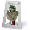 Qthrone Medagliere da tavolo personalizzato di Maratona di Roma - Porta medaglie Running in acciaio inossidabile di alta qualità con incisione laser - Personalized Medal holder Marathon Runner Gift