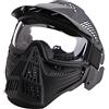 ACEXIER Attrezzatura Esterna Protezione Integrale CS Paintball Maschera Campo può Ombreggiare Lente PC Equitazione Airsoft Casco Tattico (Black)