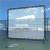 AMORPO Rete da rimbalzo da tennis, 2,5 x 2,1 m, per praticare sport con racchette, pickleball, tabellone per allenamento all'aperto in cortile