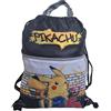 Pokémon - Sacca Sportiva per Bambino, Borsa Zaino per Asilo, Palestra, Piscina, Viaggio, Portascarpe