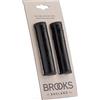 Brooks England Willow - Impugnatura in pelle per bici da trekking e urbano, colore: nero