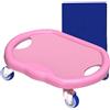 Generisch AB Roller Wheel Training Board | 32 x 27 x 9 cm addominale | Facile da trasportare a casa allenamento addominale | Ruote addominali silenziose con tappetino per palestra o allenamento a casa