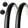 ECOVELO 2 COPERTONI 26 X 1.75 (47-559) + CAMERE Pneumatici Slick EBA26NEE per MTB City Bike Bici da Passeggio Stradale