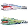 linea-effe Kit 2 Pezzi Esca Artificiale Traina Octopus Rigs Piombato Bianco/Blu + Verde/Blu con Terminale da 0.50 Lungo 7 Metri Ancorotto Doppio Amo 2/0 Dotato di Testa Piombta in Alluminio Idro Jet attirante