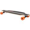 ATTABO Longboard Flowrider in nero, 9 x 38 in legno d'acero, 7 assi in alluminio, cuscinetti a sfera ABEC-7, ruote 70 x 51 mm, stabilità e comfort per gite in città e discese