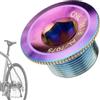 XIAOXIAOYU Bulloni per guarnitura bici, tappo antipolvere colorato per bici, vite per guarnitura per biciclette in lega di alluminio, bullone per biciclette, appassionati di ciclismo, attività