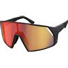 Scott Unisex Sonnenbrille Pro Shield, Schwarz - Rot Chrome, 289232