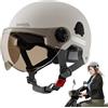 Generic Caschi per adulti da uomo, casco da montagna da strada, casco da sci con occhiali protettivi, casco da snowboard per sci e snowboard