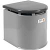 Giganplast WC Chimico Camper, 41x36x38 cm, 12 litri, portata 120 kg, Grigio