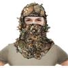 Generico Copricapo mimetico cosplay, copertura per il viso mimetico a foglia verde - Copricapo da pesca per caccia con cappuccio mimetico - Cappello a foglia Ghillie Copertura facciale Maschera integrale Copri