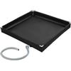 Qfdiwr Lavabo Doccia Portatile, Base Doccia Esterna Ripiegabile in Tessuto Oxford con Uscita di Scarico, 80x80x10 Cm, Ideale per Campeggio, Tendaggio