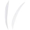 ACCMOS 5 Piume per frecce Pratica di tiro Freccia Piuma di Tacchino per Arco Compound Arco Ricurvo Tiro con L'Arco Accessori per Frecce 50 pz (White)