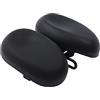TuliperMood Sella per bicicletta regolabile, ammortizzante Dual Pad, morbida, ergonomica, in gel, larga, morbida, confortevole, traspirante, ammortizzante, per mountain bike