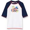 ARENA Awt UV S/S Maglietta a Maniche Corte da Bambino, White-Turquoise, Multicolore, 2-3