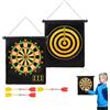 Generico Scheda magnetica Dart, Dart Board Magnetic | Gioco di all'aperto interno - Rolling a doppio lato dardo per bambini adulti giochi da tavolo da dardo all'aperto interno