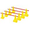 RHINOS sports - Set di 4 Ostacoli Conici, 30 cm, Colore: Giallo