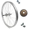 MADICKS Ruota/Cerchio Posteriore Bici 28" 700x35 con Ruota Libera 6 Velocità - Attacco Standard Alluminio/Acciaio City Bike Olanda MTB - Completo di Dadi Fissaggio e Flap Inclusi