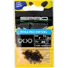 Spro Matt Black Rolling Swivel - Girella per pesca al luccio, Gr. 2 / 43kg / 15 Stück