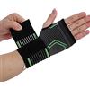 Dioche Bretelle da Polso per Bracciale da Polso a Maglia 32% 68% Nylon Blackeen Sportion Wristband Bracer Hand Wrist Guard con Cintura di Pressione(M) (XL)