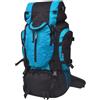 vidaXL Zaino da Campeggio XXL con Tasche Comodo Durevole Pratico Borsa Impermeabile Sport Gite Escursioni 75 L in Poliestere Nero e Blu