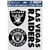 Wincraft NFL Oakland Raiders Decal Multi Use Fan confezione da 3, colori della squadra, taglia unica