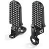 Jayruit Poggiapiedi posteriore per bici elettrica, Coppia di pedane per bicicletta facile da riporre, antiscivolo pedale pieghevole leggero compatibili con bici pieghevoli, mountain bike