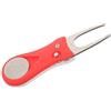 Toyvian Forchetta per Riparazione Divot da Golf Portatile in Metallo Inossidabile Design Puntuto e Materiale Plastico, Strumento per Riparare Prato all Aperto