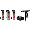 MVTEK Consegna 24 Ore - 3 x Fast CO2 (GONFIA E RIPARA) + Supporto Chiusura a Strappo per Bici Bicicletta MTB Mountain Bike/Strada - Corsa Consegna 24 Ore