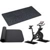 Generic Tappetino per cyclette - Anti vibrazione doppio lato spesso pieghevole tapis roulant pad | stazionario cyclette tappeto pavimento | per casa, palestra, tapis roulant, cicli fitness