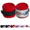 Fairtex Fasce elastiche in cotone HW2, colore nero, candeggina, blu, rosso, bianco, rosa, viola, Thaialnd utilizzato in Muay Thai, boxe, kickboxing, MMA (rosso)